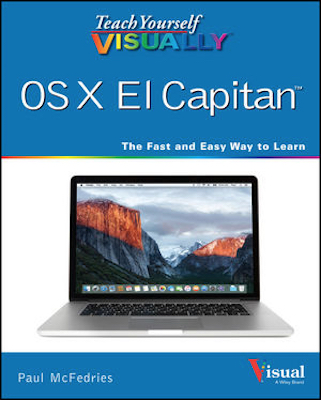 Front cover of the book Teach Yourself VISUALLY OS X El Capitan.