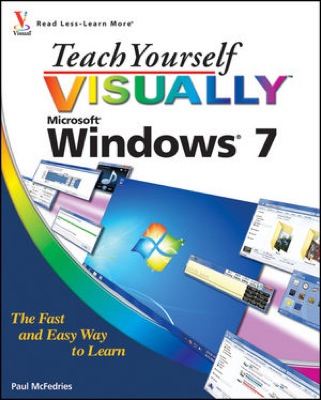 Front cover of the book Teach Yourself VISUALLY Microsoft Windows 7