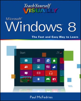 Front cover of the book Teach Yourself VISUALLY Microsoft Windows 8