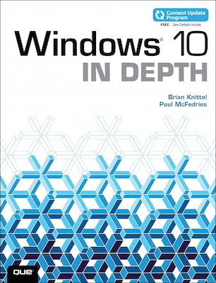 Front cover of the book Windows 10 In Depth