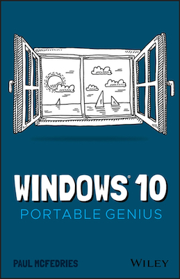 Front cover of the book Windows 10 Portable Genius.