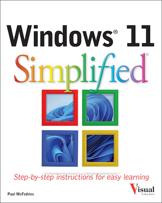 Front cover of the book Microsoft Windows 11 Simplified.