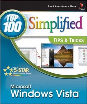 Front cover of the book Microsoft Windows Vista: Top 100 Simplified Tips & Tricks