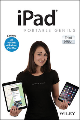 Front cover of the book iPad Portable Genius, 3rd Edition.