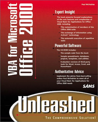 Front cover of the book VBA for Microsoft Office 2000 Unleashed.
